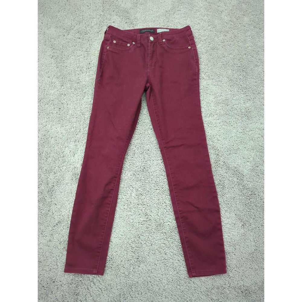 Aeropostale Pants Womens 6 Red Skinny High Waisted Jegging Stretch‎